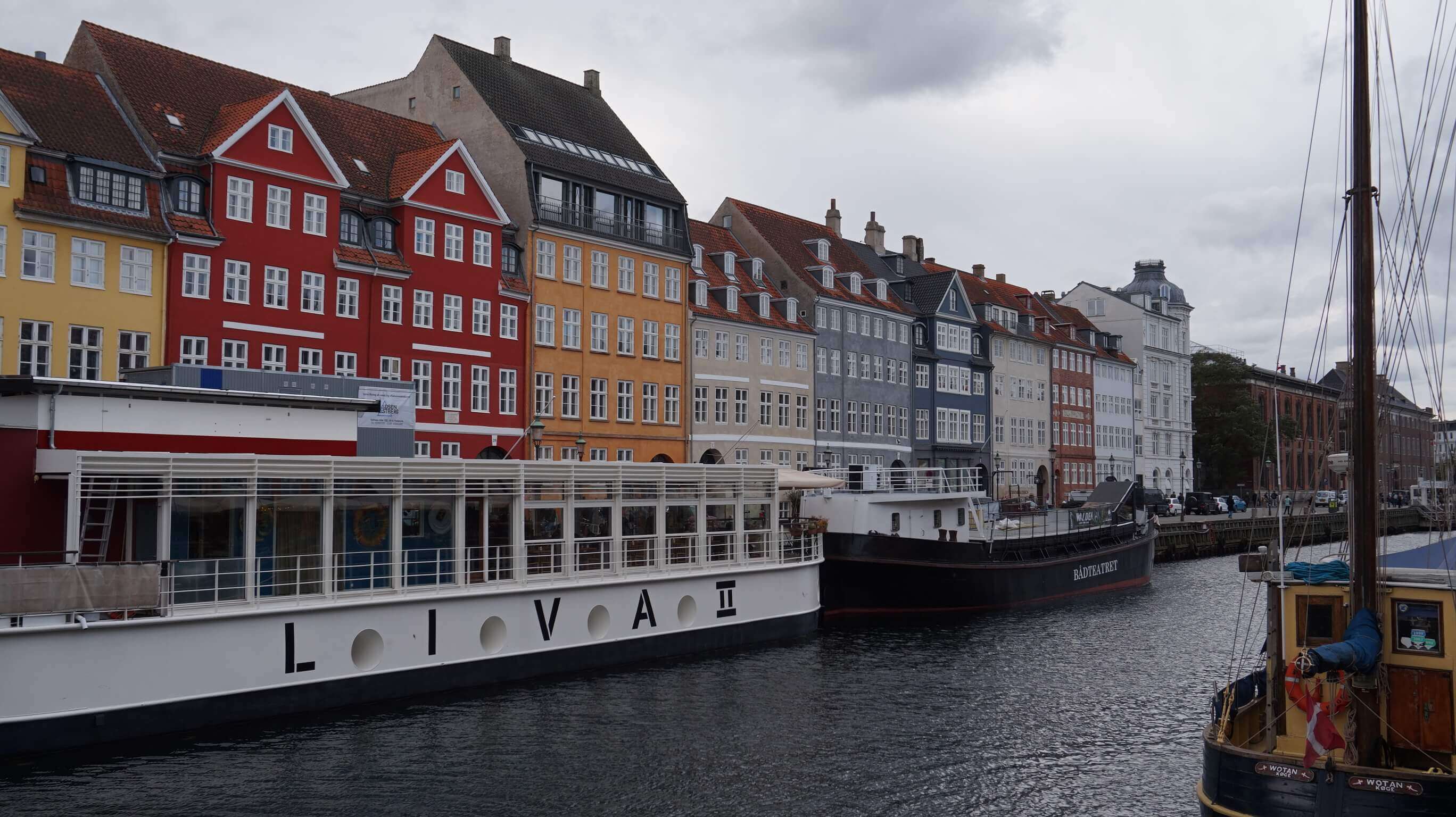 some boats in a canal in Kopenhagen